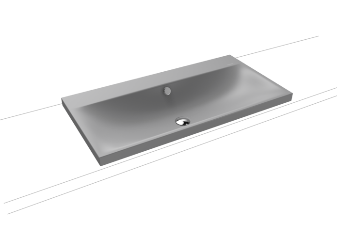 Tvättställ, Handfat, Silenio för bänkskiva, Ovanpåliggande