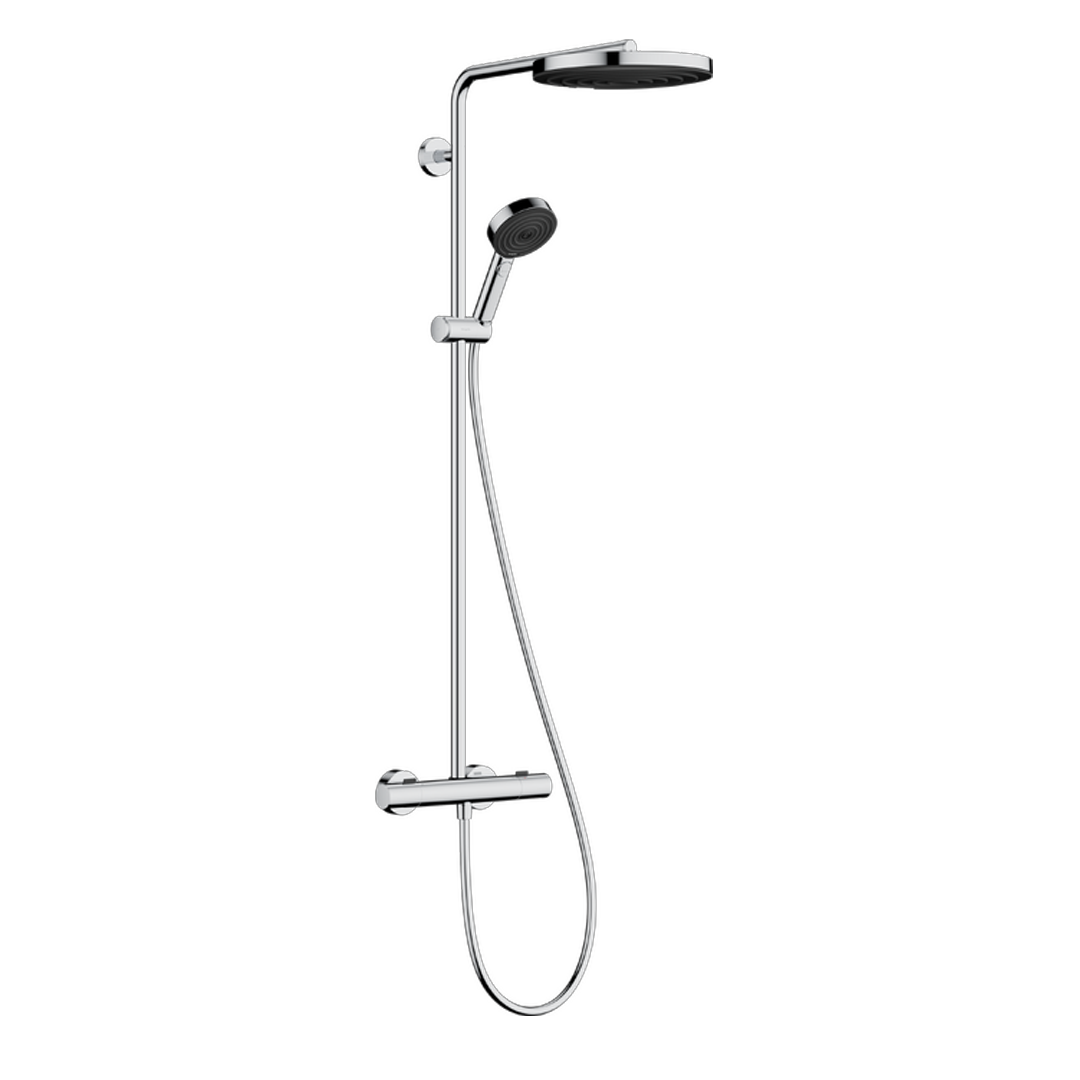 Pulsify S Puro Showerpipe 260 1jet med Ecostat Fine och handdusch 3jet